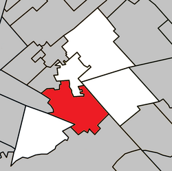 Saint-Jérôme Quebec location diagram